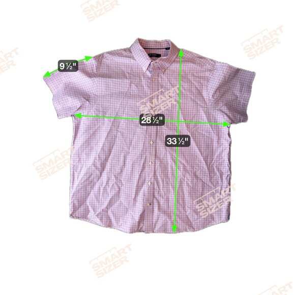 Cremieux Plaid Camp Shirt Mens SIze 2XB‎ Cotton Short Sleeve Button Up Casual - Picture 2 of 7